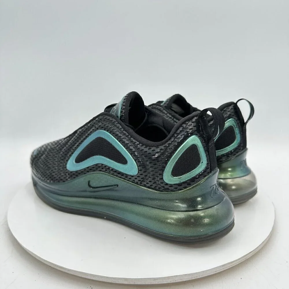 Nike Air Max 720 Throwback Future Youth Size 7Y Women 8.5 AQ3196-003 Black Shoes